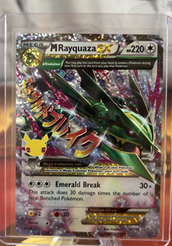 M Rayquaza EX 76/108 Celebrations Classic Collection Pokemon 2021 - Image 1