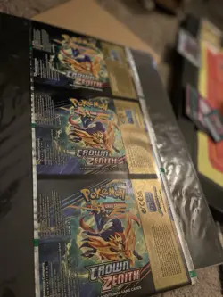Authentic Uncut Crown Zenith Booster Pack Wrapper Foil Sheet Pokemon - - Image 4