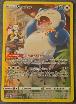 Pokemon TCG Snorlax Lost Origin Trainer Gallery Ultra Rare TG10/TG30 🔥 - Image 1