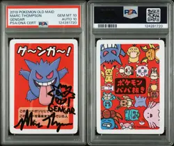 PSA 10 Gengar 2019 Old Maid Babanuki Promo Gem Mint Pokemon Auto Mark Thompson - Image 3