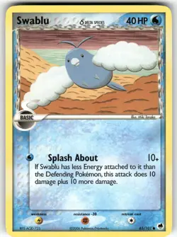 Swablu (Delta Species) Dragon Frontiers Common Pokemon Lightly played - Image 1