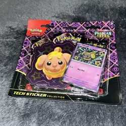 Pokemon Paldean Fates Tech Sticker Collection 3 Booster Pack Blister- Fidough - Image 3