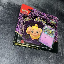 Pokemon Paldean Fates Tech Sticker Collection 3 Booster Pack Blister- Fidough - Image 4