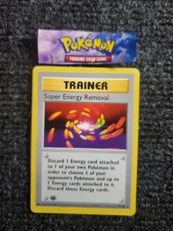 Pokemon Super Energy Removal 79/102 Base Set 1st Edition Unlimited Shadowless NM - Image 1