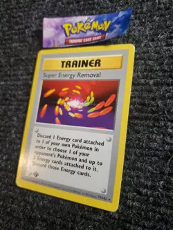Pokemon Super Energy Removal 79/102 Base Set 1st Edition Unlimited Shadowless NM - Image 2