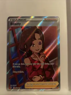 Beauty (Full Art) 181/185 Swsh04: Vivid Voltage Holo Ultra Rare Pokemon TCG - NM - Image 1