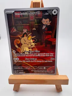 Pokemon TCG | Team Rocket's Meowth 203/182 | Destined Rivals - Image 1
