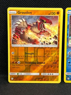 Pokemon Tcg Groudon 113/236 & Kyogre 53/236 Cosmic Eclipse Reverse Holo - Image 2