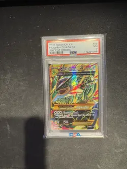 2015 Pokemon XY Rayquaza EX Ancient Origins #98 PSA 7 - Image 1