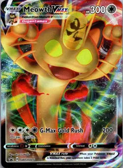 2020 Pokemon Sword & Shield - Black Star Promos Meowth VMAX #SWSH005 JAY - Image 1