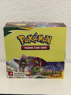 Pokemon Sword & Shield Evolving Skies Booster Box Empty x8 820650818776 - Image 1