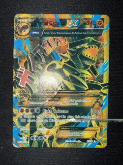 Pokemon Primal Groudon EX Shiny Full Art Holo Card XY Ancient Origins 97/98 - Image 1