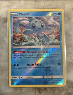 Phione 30/70 Dragon Majesty- Pokemon Reverse Holo Foil Rare Nice! - Image 1