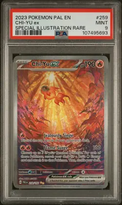 Chi-Yu ex ⭐ 259/193 Sv02: Paldea Evolved Holo Pokemon PSA 9 - Image 1