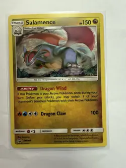 Pokemon Salamence SM140 HOLO RARE Black Star Promo NM 2018 - Image 1