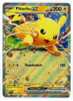 Pokemon Battle Academy 2024 Pikachu Deck #60 Black Star Promo SVP106 Pikachu - Image 1
