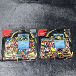 Pokemon TCG Mega Evolution 3-Pack Blister Set of 2 Psyduck and Golduck - Sealed - Image 1