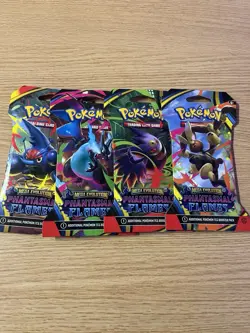Pokemon TCG Phantasmal Flames Art Set of 4 Sleeved Booster Packs Factory Sealed - Image 1