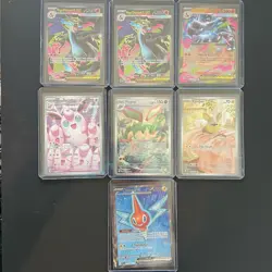 Pokemon TCG PFL Illustration Rare lot Mega Charizard 109/094 Flygon 101/094 ETC - Image 1