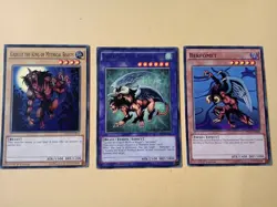 Chimera The Flying Mythical Beast, Gazelle, Berfomet Set YGLD 1st Edition Yugioh - Image 1