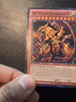 Yu-Gi-Oh! MOSAIC RARE CARD THE WINGED DRAGON OF RA BP02-EN0126 1ST VLP - Image 3