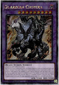 Yugioh! - Guardian Chimera - RA02-EN023 - QC Secret Rare - NM/M - NEW - Image 1