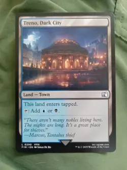 0290 Treno, Dark City FFIX FIN Final Fantasy MTG Card Mint Pack Fresh - Image 1