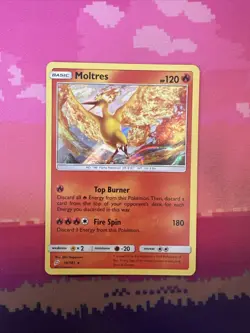 Pokemon Card Moltres Team Up Holo Rare 19/181 Near Mint - Image 1