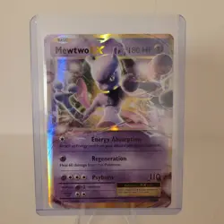 Mewtwo EX 52/108 Evolutions Ultra Rare Holo Pokemon Card NM - Image 3