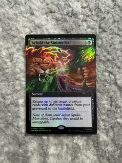 Behold The Sinister Six! PAX West 2025 Promo Card Foil MTG Magic Spider-Man - Image 1