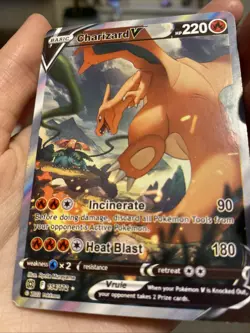 Pokemon TCG Charizard V Ultra Rare Card Sword and Shield: Brilliant Stars - Image 4