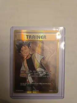 Pokemon TCG Evolutions Brock's Grit Holo Card 107/108 Full Art Ultra Rare - Image 1