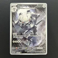 Steelix 150/132 Illustration Rare Mega Evolution Pokemon Card - Image 2
