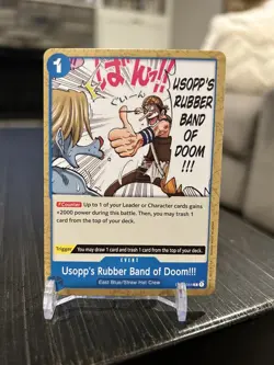 One Piece Card Game Usopp's Rubber Band Of Doom Pillars Of Strength OP03-054 - Image 1