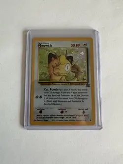 Pokemon TCG Meowth Black Star Promos Holo Card Wizards Black Star Promos 10 - Image 1