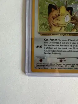 Pokemon TCG Meowth Black Star Promos Holo Card Wizards Black Star Promos 10 - Image 3
