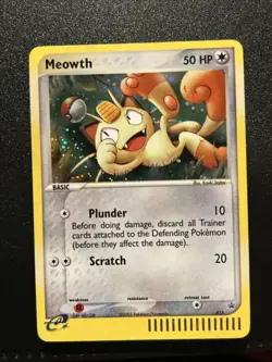 Pokemon TCG Meowth Holo Black Star Promo 013 WOtC Pokemon Card ! - Image 2