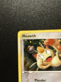 Pokemon TCG Meowth Holo Black Star Promo 013 WOtC Pokemon Card ! - Image 3