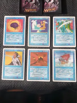 MTG (6) Card lot/UNLIMITED EDITION/DRAIN POWER +2 See Pics of Cards You get! - Image 1