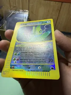 Celebi - 145/144 - Pokemon Skyridge Reverse Holo Crystal Card MP+ - Image 4