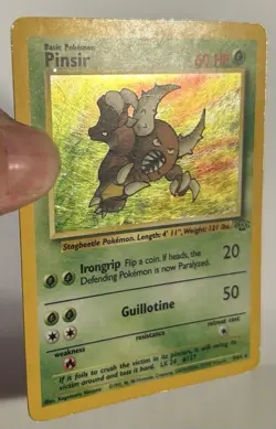 Pinsir 9/64 Holo Rare Unlimited Card WotC Pokemon Jungle LP/MP - Image 2