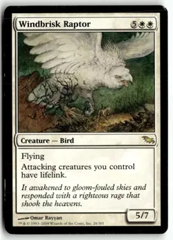 MTG Windbrisk Raptor - Shadowmoor Heavily Played English - Image 1