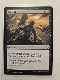 Zombify - Foundations - LP - Uncommon - Sorcery - MTG Magic - Image 1