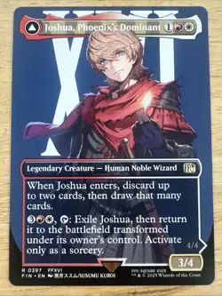 Magic the Gathering Final Fantasy Joshua, Phoenix's Dominant Borderless - Image 1