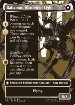 MTG Dion, Bahamut's Dominant (Borderless) Normal NM FINAL FANTASY Magic 376 - Image 2