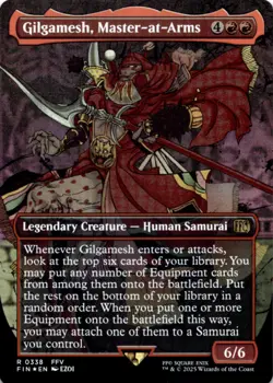 MTG Gilgamesh, Master-at-Arms (Borderless) Foil NM FINAL FANTASY Magic 338 - Image 1