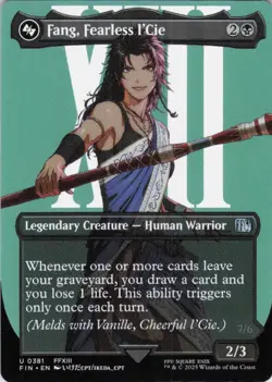 MTG Fang, Fearless l'Cie (Borderless) (381) | NM | Final Fantasy {FIN} - Image 1