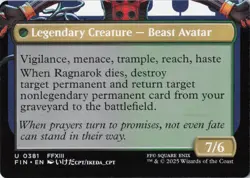 MTG Fang, Fearless l'Cie (Borderless) (381) | NM | Final Fantasy {FIN} - Image 2