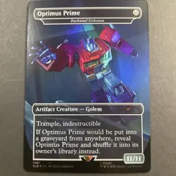 MTG Optimus Prime Darksteel Colossus Borderless Foil Secret Lair 1081 - Image 1