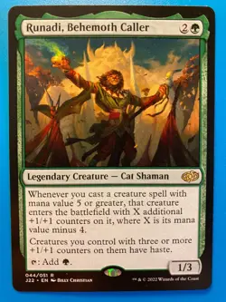 MTG 1x Runadi, Behemoth Caller # 44 Jumpstart 2022 Magic the Gathering x1 NM - Image 1